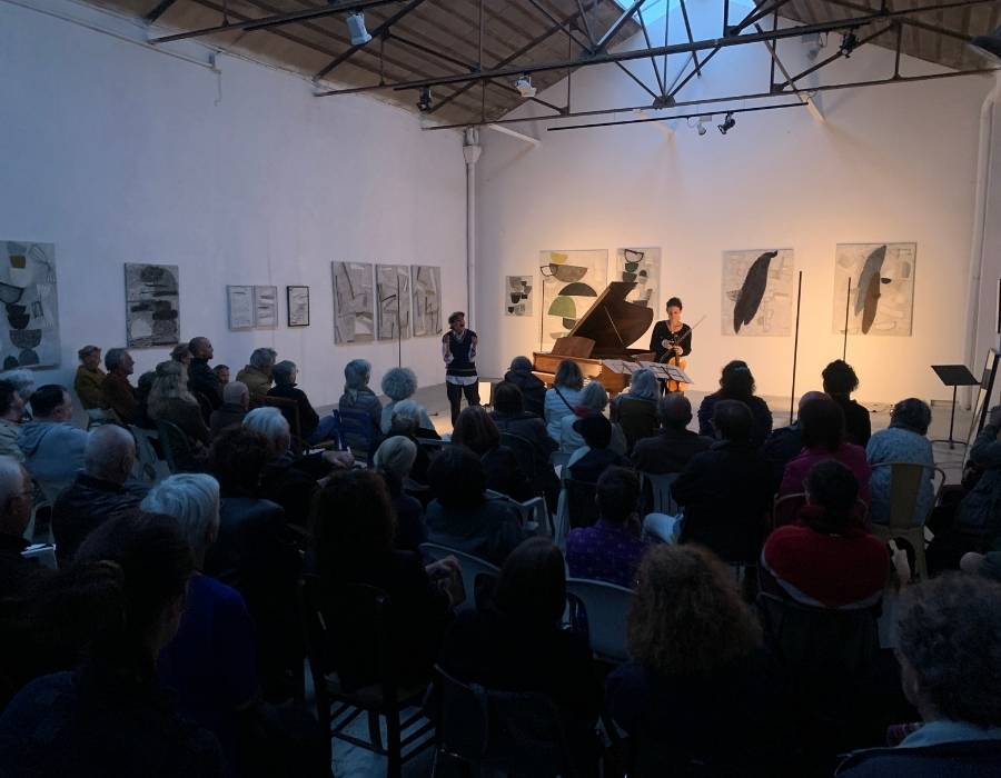 Concert Tisha Murkaji et Chloé Parisot en 2022 à l'Usine de Poët Laval