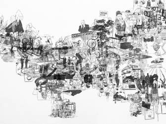 Fabienne Ballandras, dessinatrice expose à l'Usine de Poët-Laval 